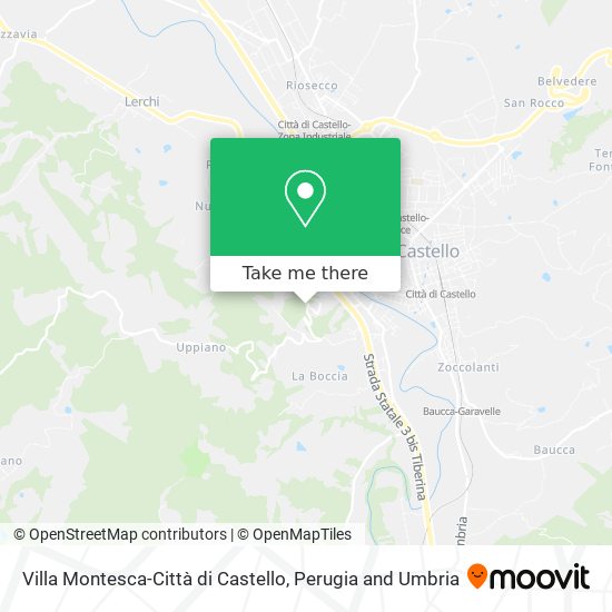 Villa Montesca-Città di Castello map