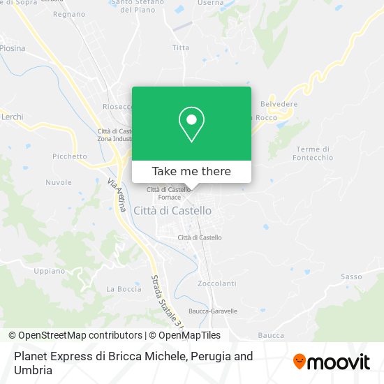 Planet Express di Bricca Michele map