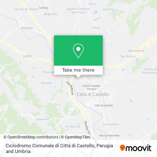 Ciclodromo Comunale di Città di Castello map