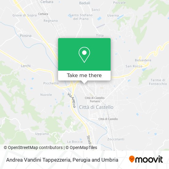 Andrea Vandini Tappezzeria map