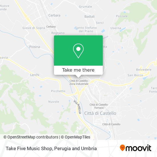 Take Five Music Shop map