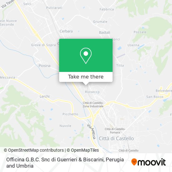 Officina G.B.C. Snc di Guerrieri & Biscarini map