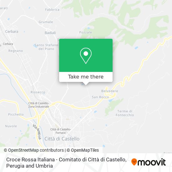 Croce Rossa Italiana - Comitato di Città di Castello map