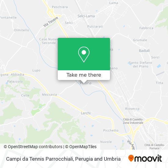 Campi da Tennis Parrocchiali map