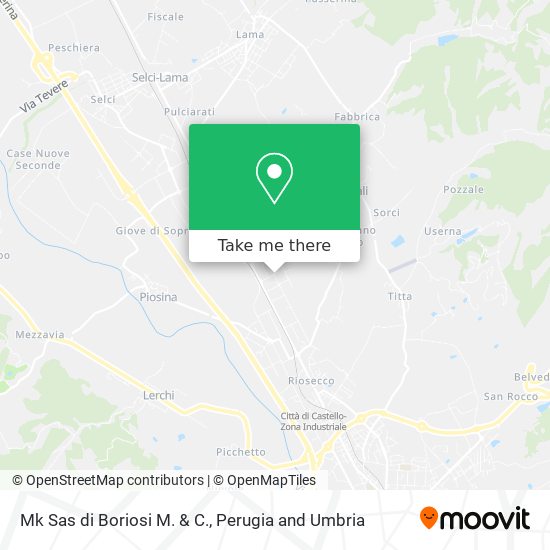 Mk Sas di Boriosi M. & C. map