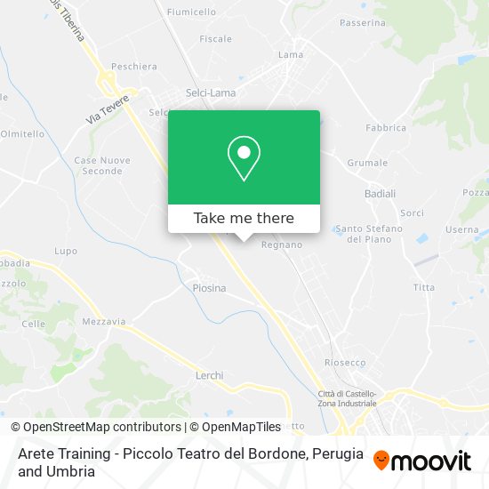 Arete Training - Piccolo Teatro del Bordone map