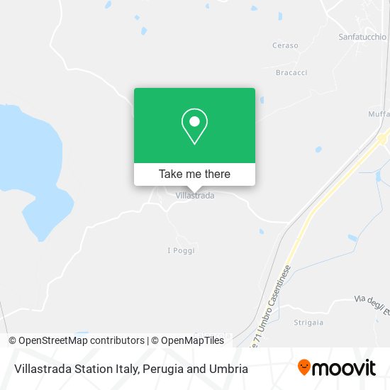 Villastrada Station Italy map