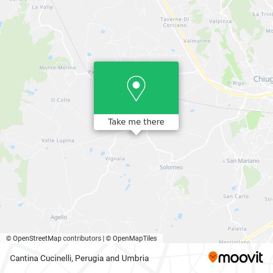Cantina Cucinelli map