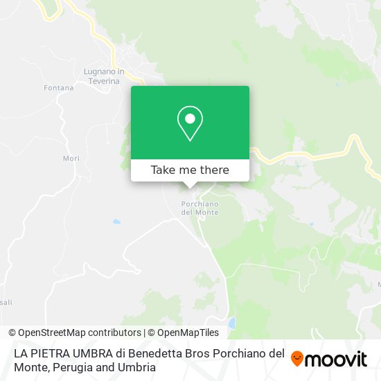 LA PIETRA UMBRA di Benedetta Bros Porchiano del Monte map