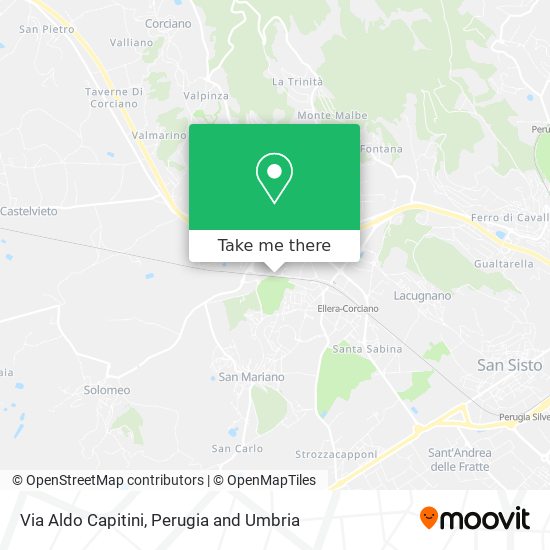 Via Aldo Capitini map