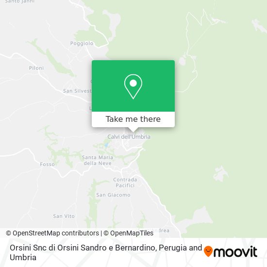 Orsini Snc di Orsini Sandro e Bernardino map