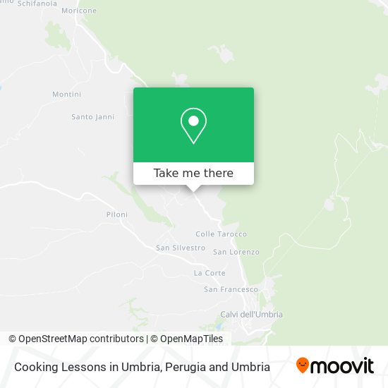 Cooking Lessons in Umbria map