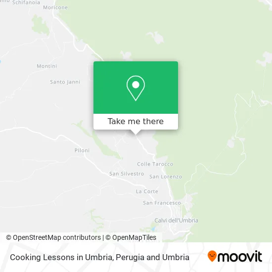 Cooking Lessons in Umbria map