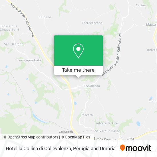 Hotel la Collina di Collevalenza map