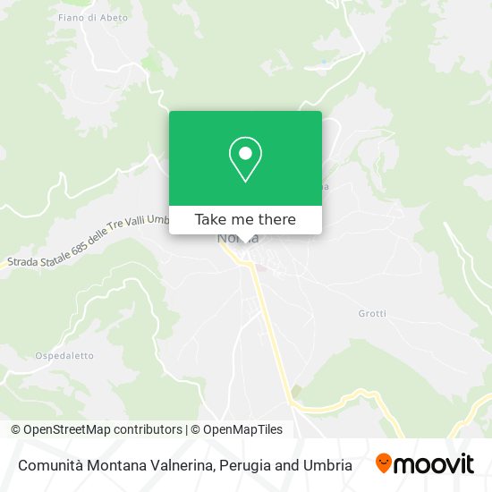 Comunità Montana Valnerina map