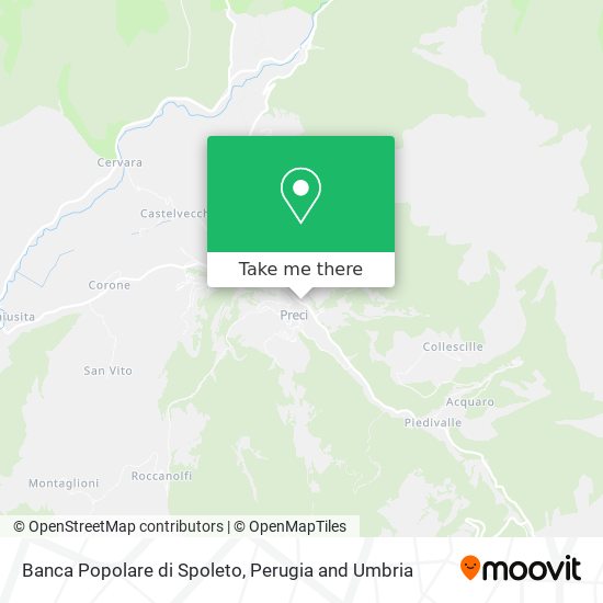 Banca Popolare di Spoleto map