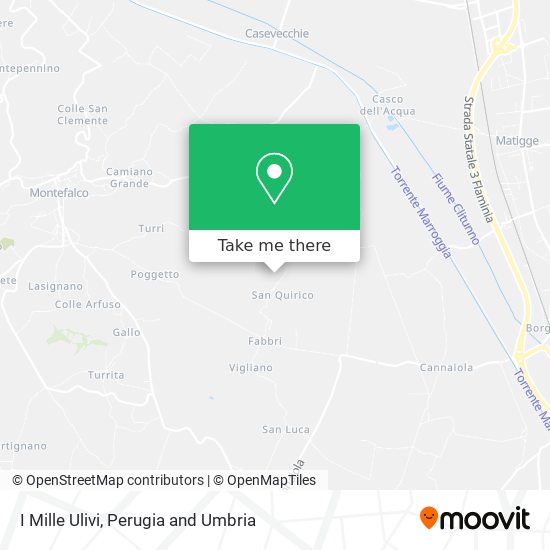 I Mille Ulivi map