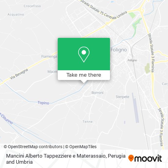 Mancini Alberto Tappezziere e Materassaio map