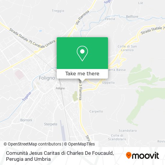 Comunità Jesus Caritas di Charles De Foucauld map