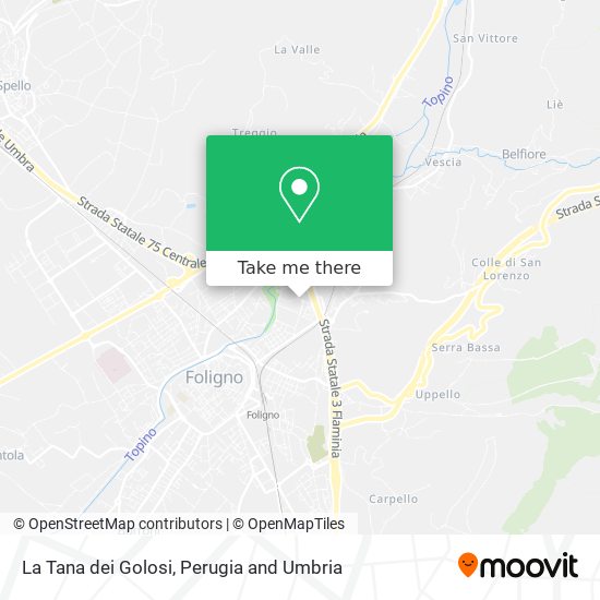 La Tana dei Golosi map