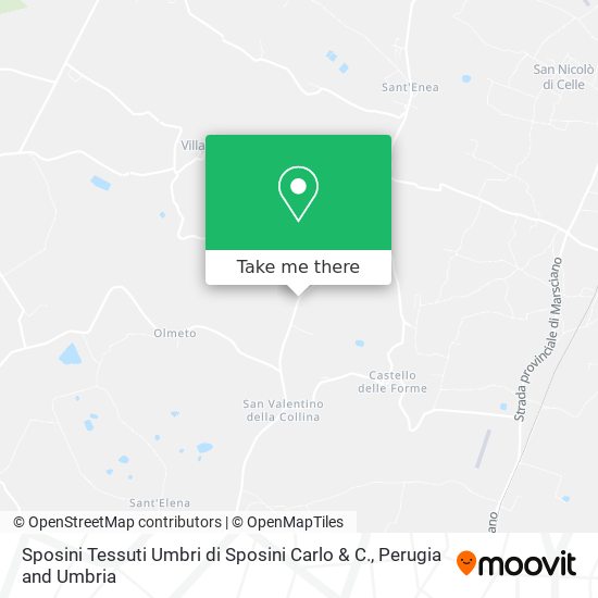 Sposini Tessuti Umbri di Sposini Carlo & C. map