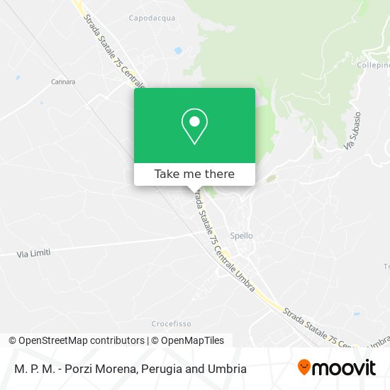 M. P. M. - Porzi Morena map