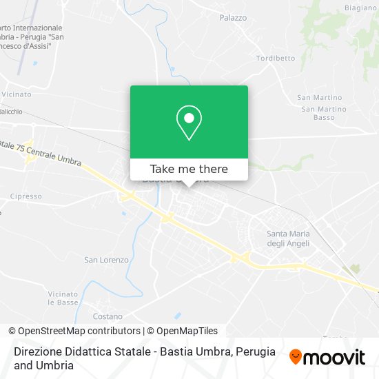 Direzione Didattica Statale - Bastia Umbra map