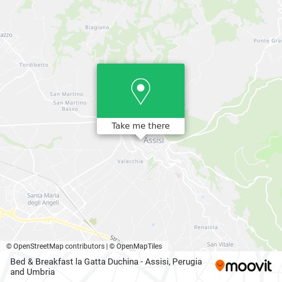 Bed & Breakfast la Gatta Duchina - Assisi map