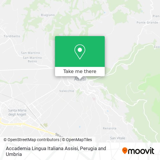 Accademia Lingua Italiana Assisi map