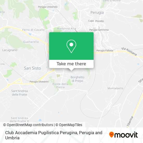 Club Accademia Pugilistica Perugina map