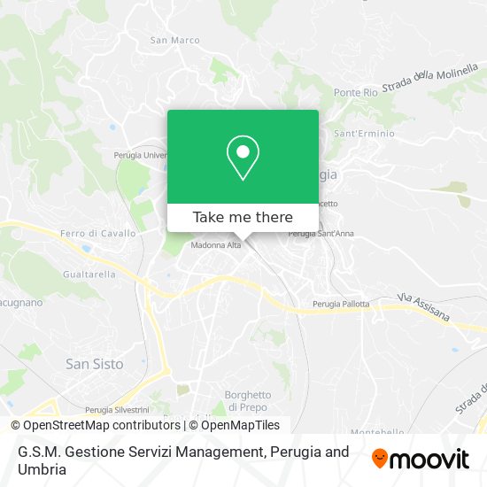 G.S.M. Gestione Servizi Management map
