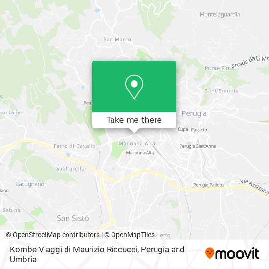 Kombe Viaggi di Maurizio Riccucci map