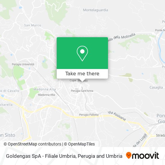 Goldengas SpA - Filiale Umbria map