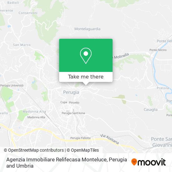 Agenzia Immobiliare Relifecasa Monteluce map