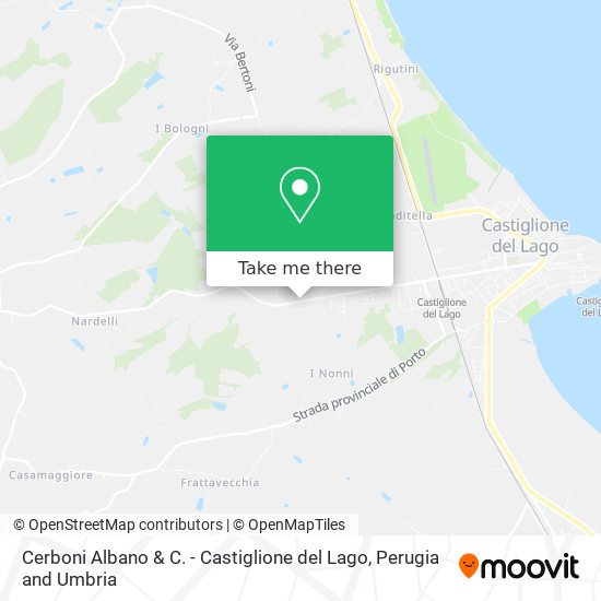 Cerboni Albano & C. - Castiglione del Lago map