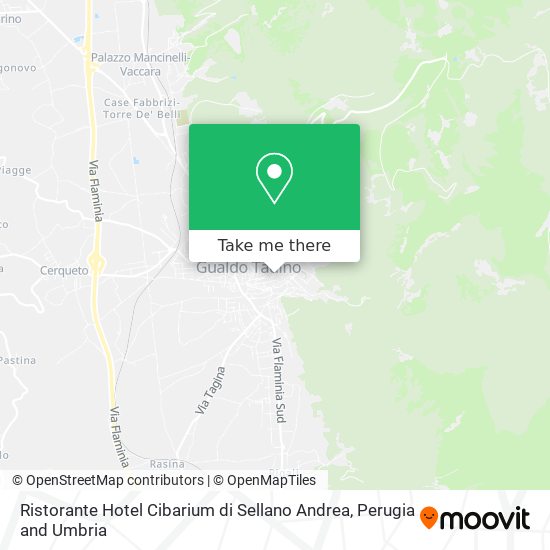 Ristorante Hotel Cibarium di Sellano Andrea map