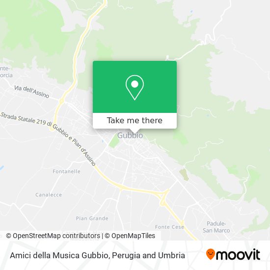 Amici della Musica Gubbio map