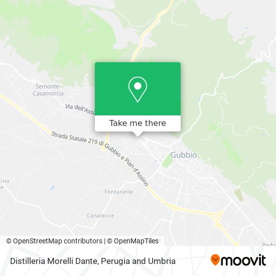 Distilleria Morelli Dante map