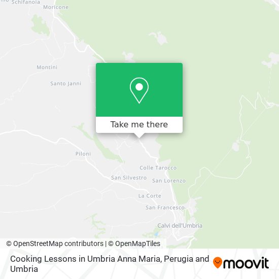 Cooking Lessons in Umbria Anna Maria map