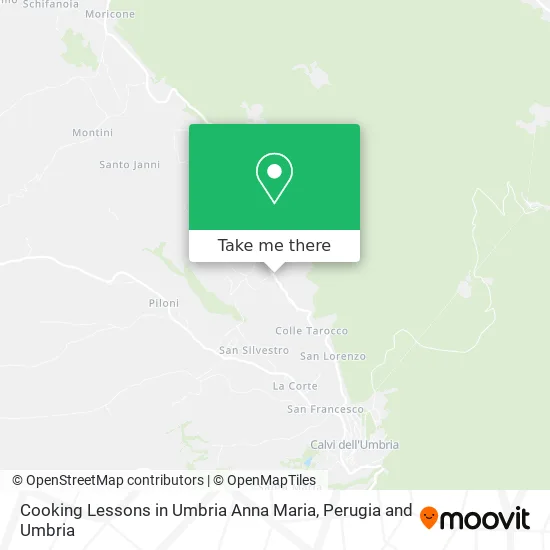 Cooking Lessons in Umbria by Anna Maria map