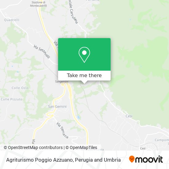 Agriturismo Poggio Azzuano map