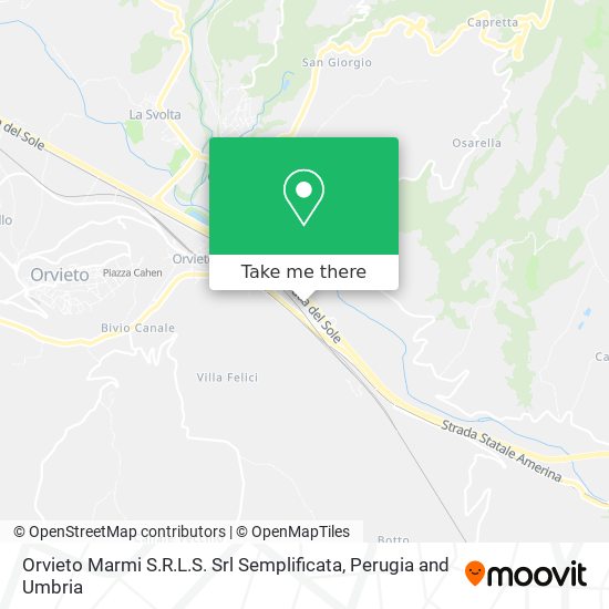 Orvieto Marmi S.R.L.S. Srl Semplificata map