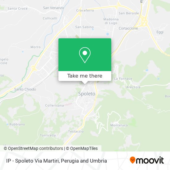 IP - Spoleto Via Martiri map