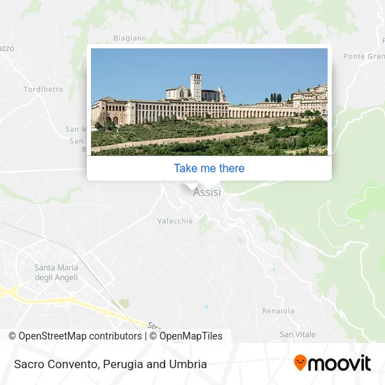 Sacro Convento map