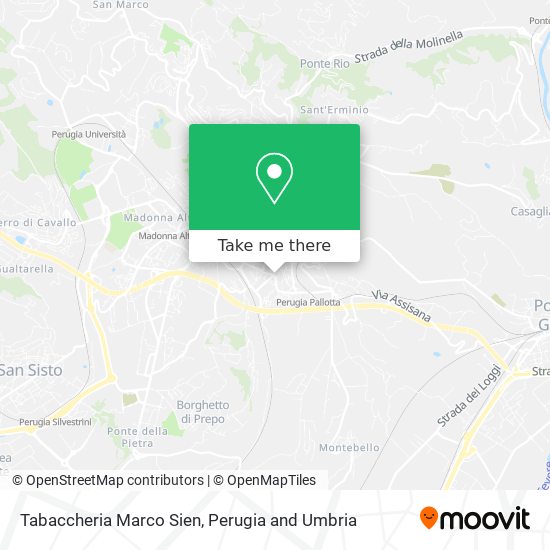 Tabaccheria Marco Sien map