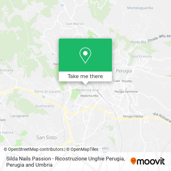 Silda Nails Passion - Ricostruzione Unghie Perugia map