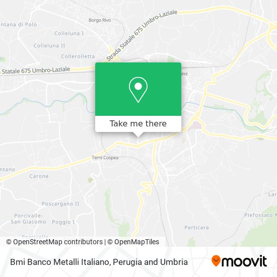 Bmi Banco Metalli Italiano map