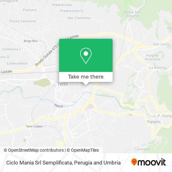 Ciclo Mania Srl Semplificata map