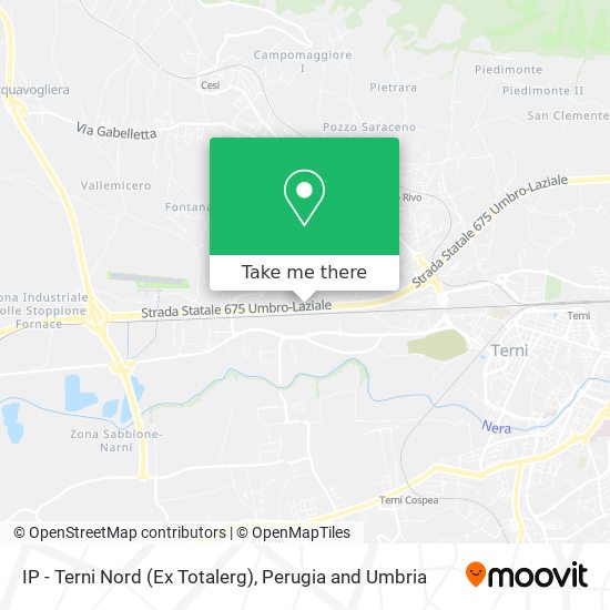 IP - Terni Nord (Ex Totalerg) map