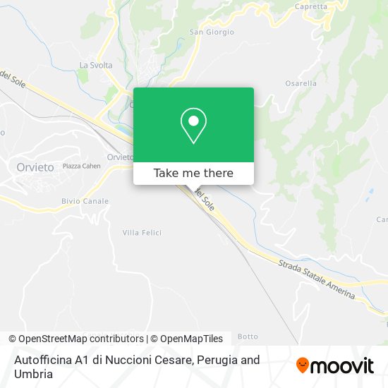 Autofficina A1 di Nuccioni Cesare map